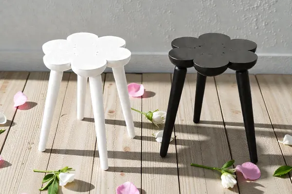 Wood_Modern_Flower-Top_Multicolour_Round_Side_Table