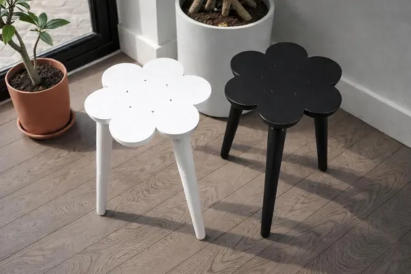 Wood_Modern_Flower-Top_Multicolour_Round_Side_Table