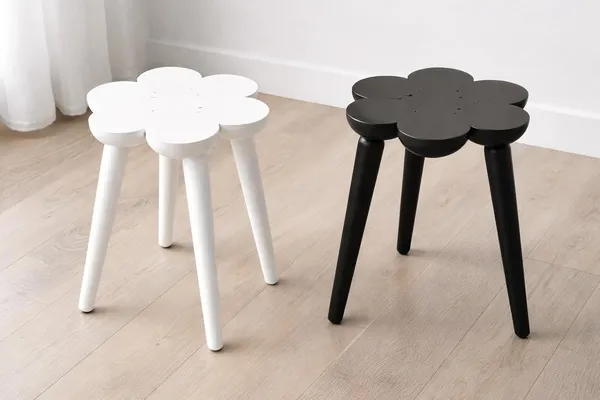 Wood_Modern_Flower-Top_Multicolour_Round_Side_Table