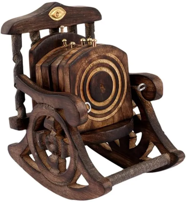 Wood_Rocking_Chair_Shaped_Natural_Coaster_Set_With_Holder