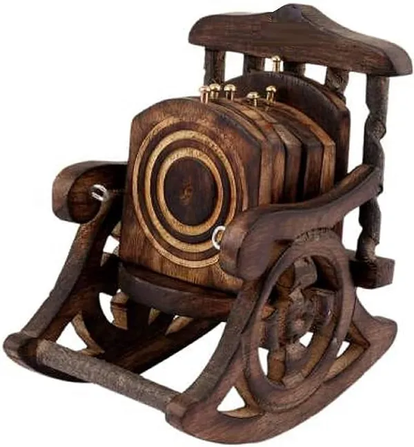 Wood_Rocking_Chair_Shaped_Natural_Coaster_Set_With_Holder