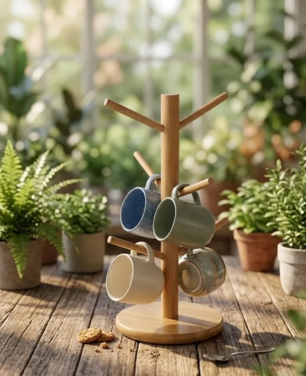Mango_Wood_Natural_Six_Hook_Tree_Mug_Holder