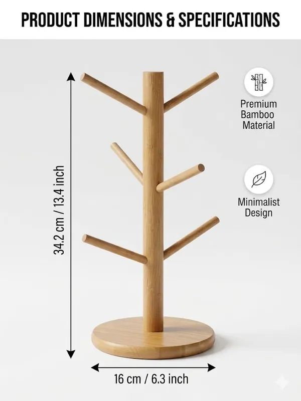 Mango_Wood_Natural_Six_Hook_Tree_Mug_Holder