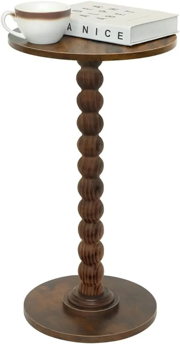 Wood_Classic_Brown_Single_Pillar_Round_Coffee_Table