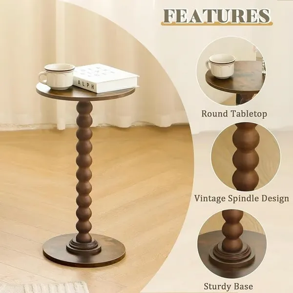 Wood_Classic_Brown_Single_Pillar_Round_Coffee_Table