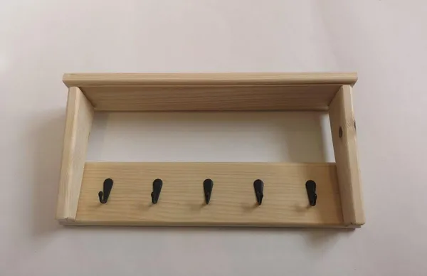 Natural_Wood_Wall_Key_Holder_With_Shelf_And_5_Hooks