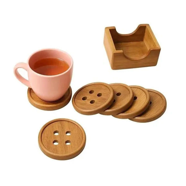 Wood_Modern_Button_Design_Coaster_Set