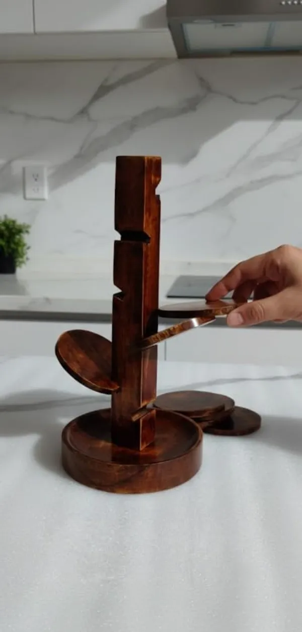 Wood_Modern_Round_Coaster_Set_With_Tree_Shape_Stand