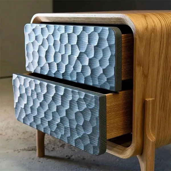 Wood_Modern_Natural_Blue_Two_Drawer_End_Table