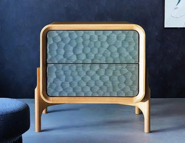 Wood_Modern_Natural_Blue_Two_Drawer_End_Table