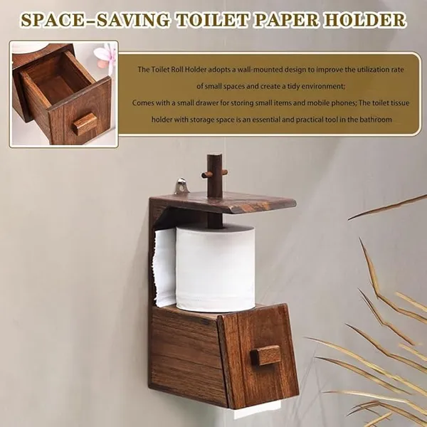 Wood_Modern_Brown_Wall_Mounted_Napkin_Holder_With_Drawer