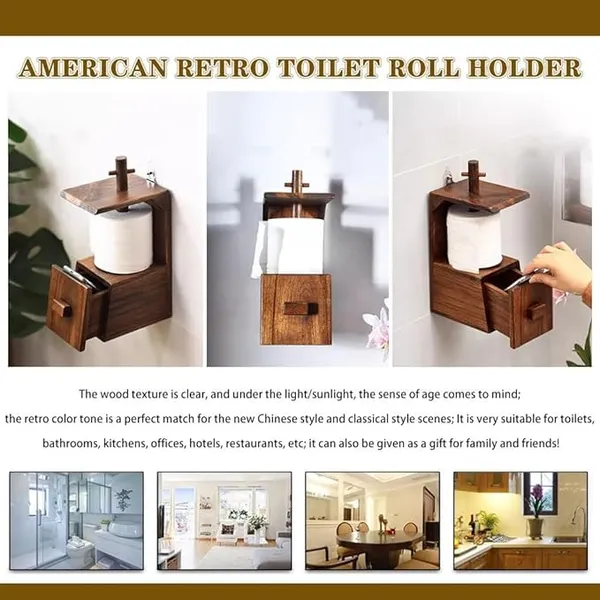 Wood_Modern_Brown_Wall_Mounted_Napkin_Holder_With_Drawer