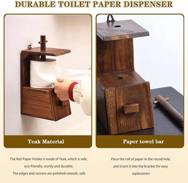 Wood_Modern_Brown_Wall_Mounted_Napkin_Holder_With_Drawer