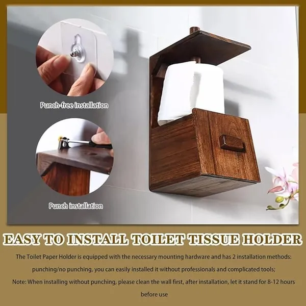Wood_Modern_Brown_Wall_Mounted_Napkin_Holder_With_Drawer