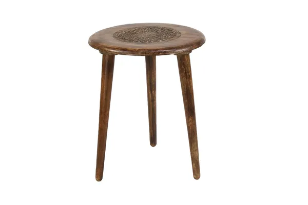 Wood_Natural_Round_Three_Leg_Coffee_Table