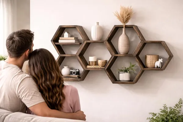 Mango_Wood_Natural_Hexagon_Wall_Shelves_Set_Of_6