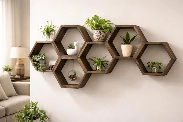 Mango_Wood_Natural_Hexagon_Wall_Shelves_Set_Of_6