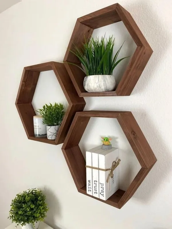 Mango_Wood_Natural_Hexagonal_Honeycomb_Wall_Shelf_Set_Of_3