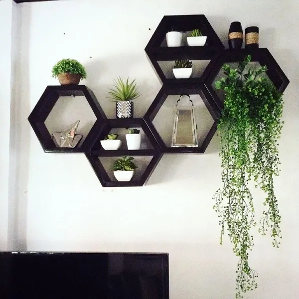 Mdf_Modern_Hexagon_Floating_Wall_Shelf_Set_Of_5