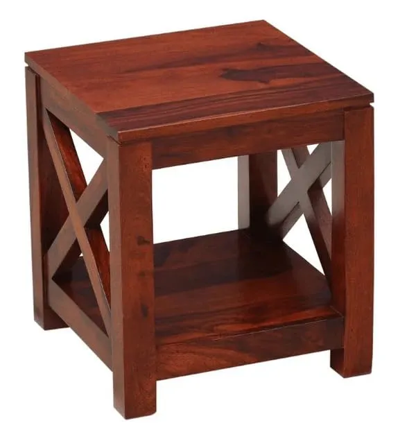 Wood_Brown_X-Frame_Bedside_Table_With_Storage_Shelf