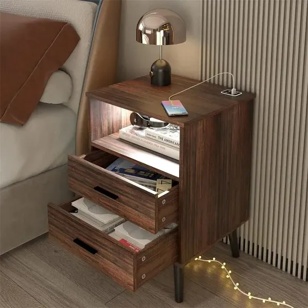 Mango_Wood_Natural_Two_Drawer_Bedside_Table
