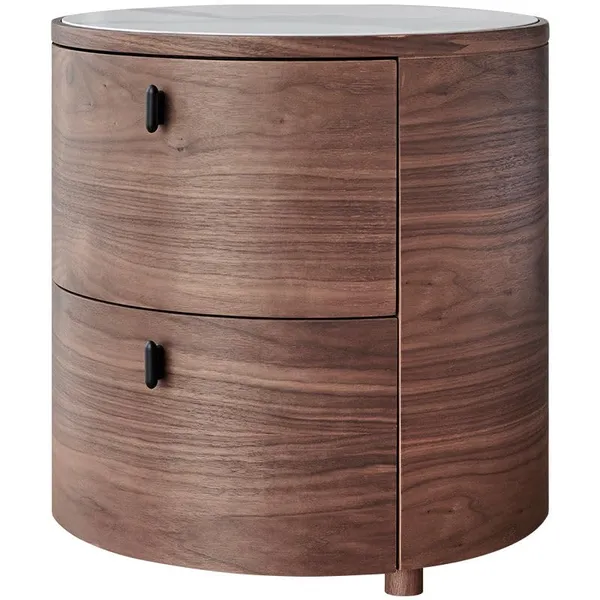 Mango_Wood_Natural_Round_Nightstand_With_2_Drawers