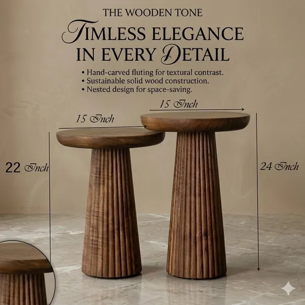 Mango_Wood_Modern_Brown_Round_Bedside_Table