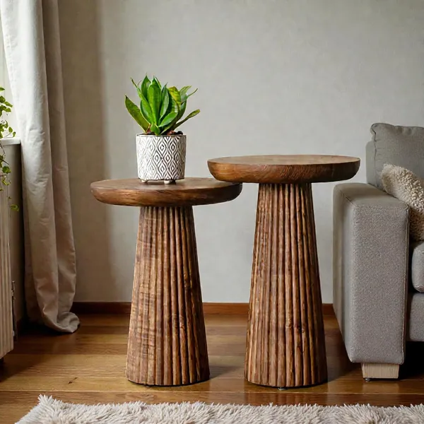 Mango_Wood_Modern_Brown_Round_Bedside_Table