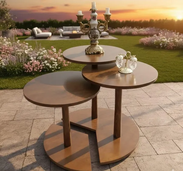 Mango_Wood_Modern_Natural_Grain_Round_Coffee_Table_Set