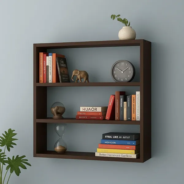 Mdf_Modern_Brown_Wall_Mounted_Storage_Shelf