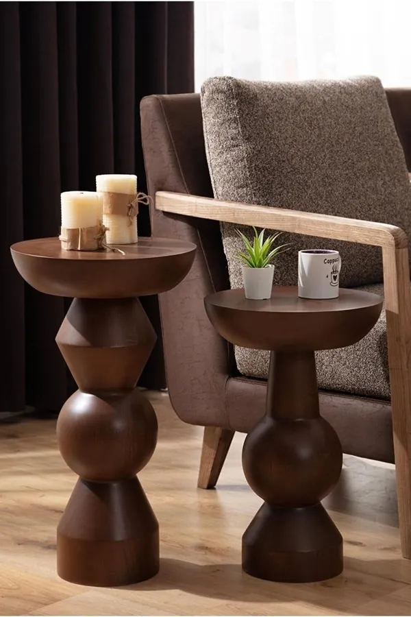 Wood_Natural_Finish_Foldable_Double_Layer_Coffee_Table
