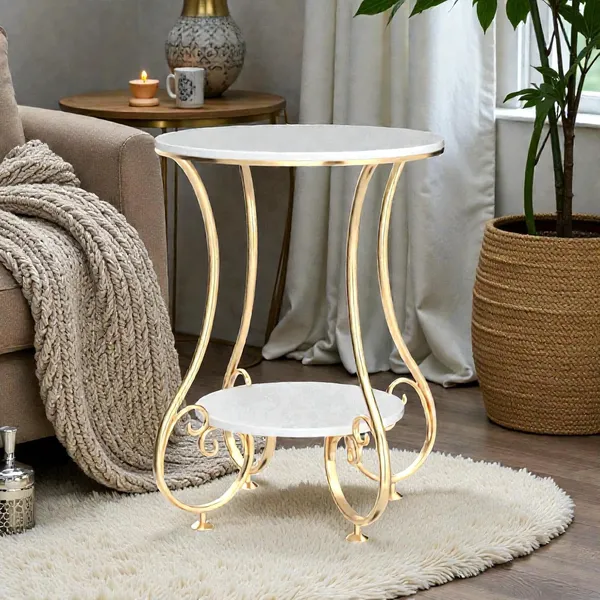 Mdf_And_Iron_Farmhouse_White_Coffee_Table_With_Storage_Shelf
