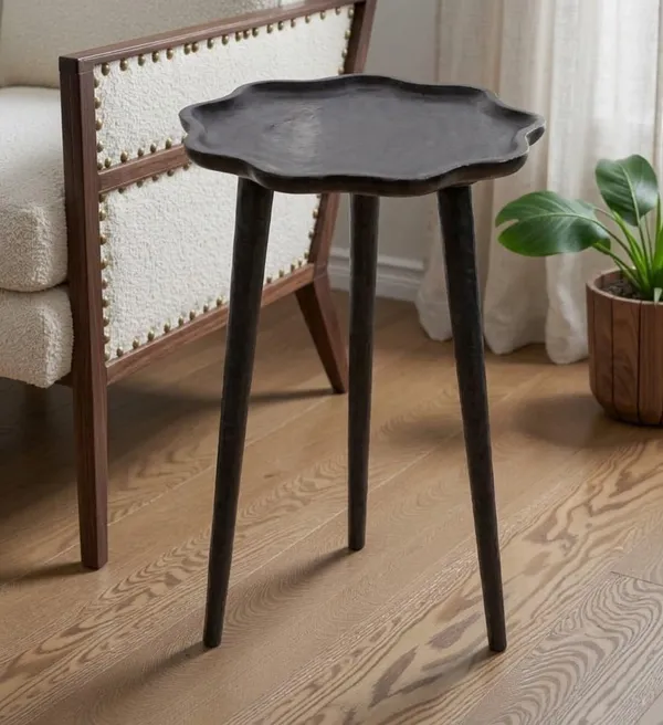 Wood_And_Mdf_Modern_Black_Foldable_Side_Table
