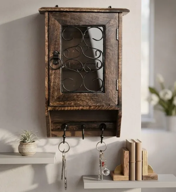 Wood_And_Iron_Rustic_Wall_Mounted_Key_Holder_Cabinet_With_Hooks