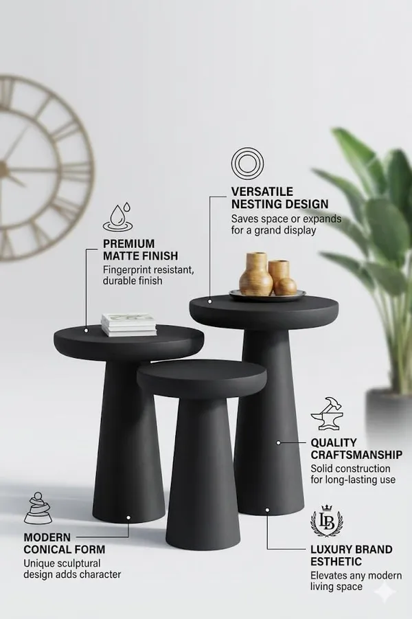 Wood_Modern_Mushroom_Side_Table_Set_Black