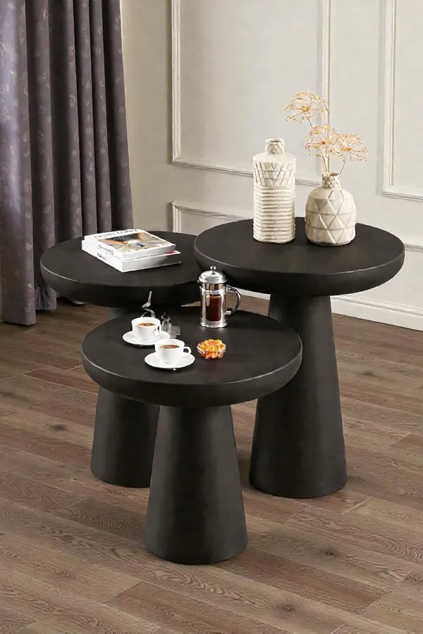 Wood_Modern_Mushroom_Side_Table_Set_Black