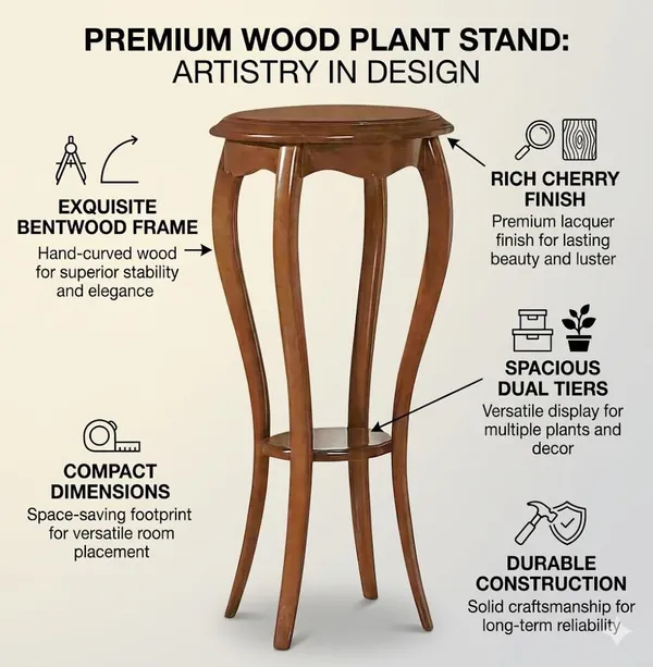Wood_Classic_Brown_Plant_Stand
