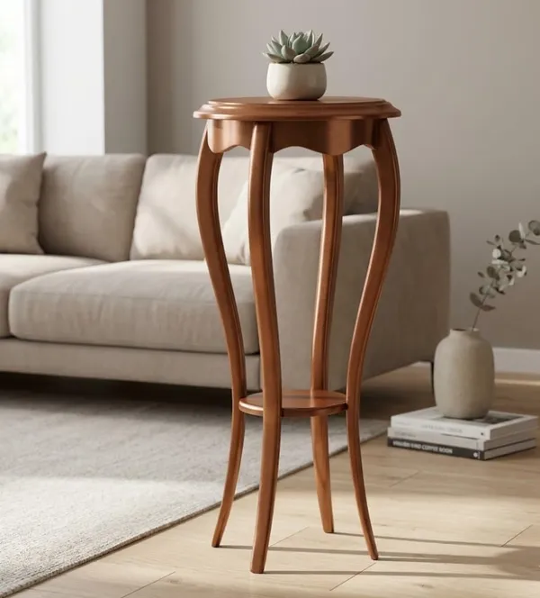 Wood_Classic_Brown_Plant_Stand