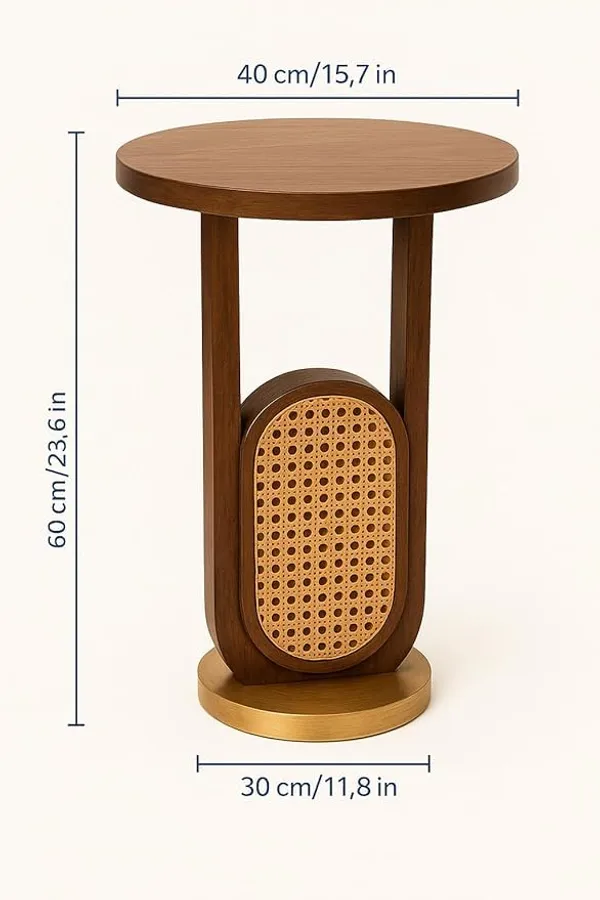 Mango_Wood_And_Cane_Brown_Round_Coffee_Table