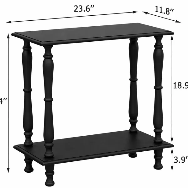 Wood_And_Mdf_Black_Foldable_Coffee_Table_With_Storage_Shelves
