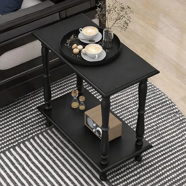 Wood_And_Mdf_Black_Foldable_Coffee_Table_With_Storage_Shelves