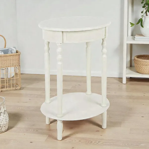 Wood_White_Foldable_Round_Side_Table