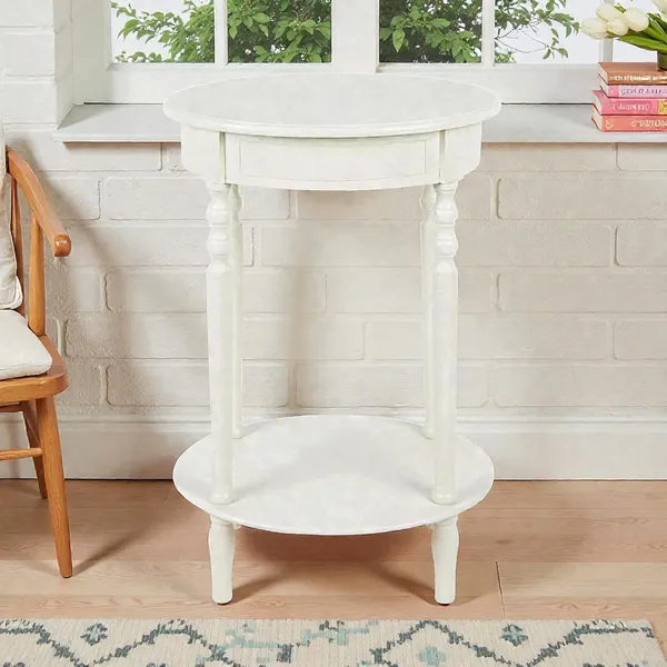 Wood_White_Foldable_Round_Side_Table