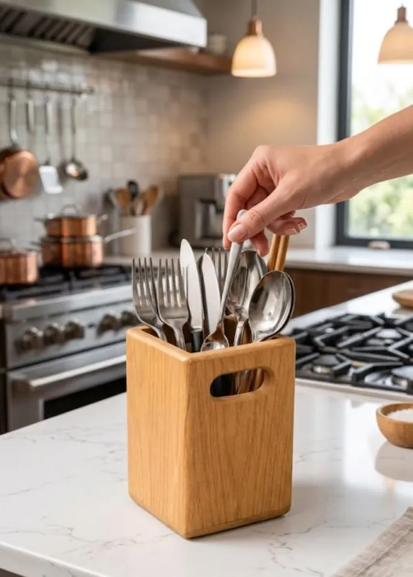 Mango_Wood_Natural_Countertop_Cutlery_Holder