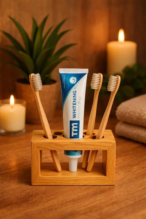 Mango_Wood_Natural_Toothbrush_Holder_With_Toothpaste_Slot