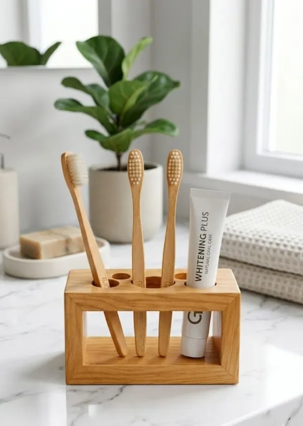 Mango_Wood_Natural_Toothbrush_Holder_With_Toothpaste_Slot