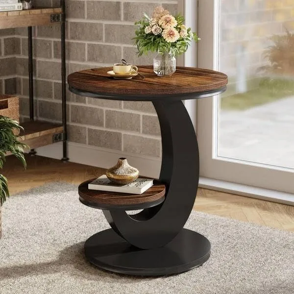Mango_Wood_And_Metal_Modern_C-Shape_Coffee_Table