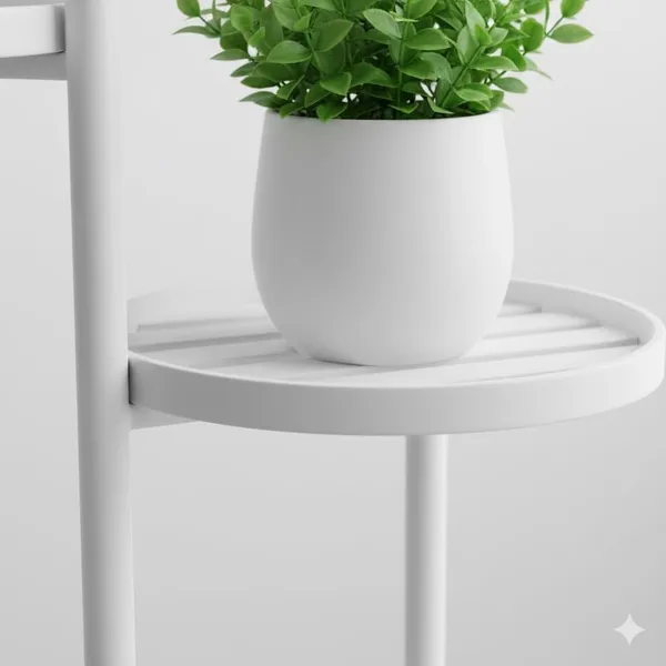Iron_Modern_White_Multi-Tier_Plant_Stand