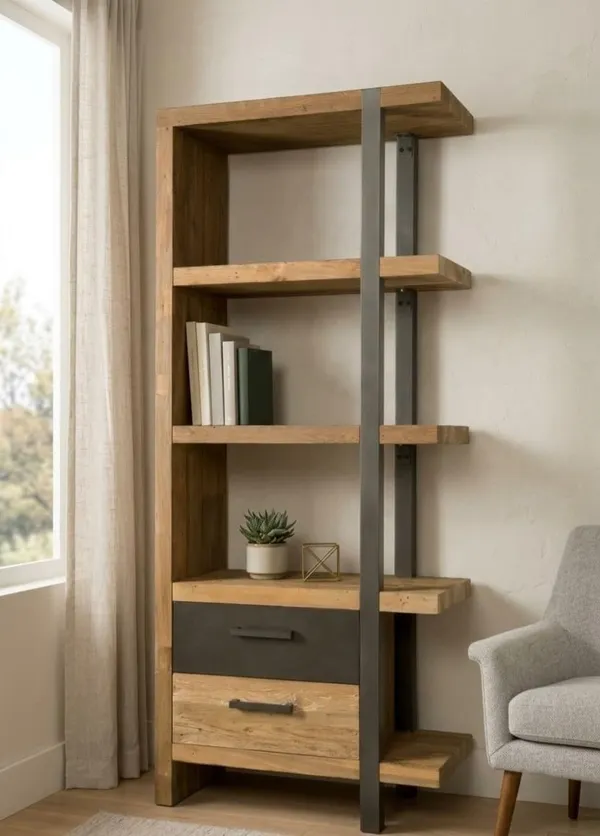 Wood_And_Iron_Natural_Brown_Decorative_Wall_Shelf