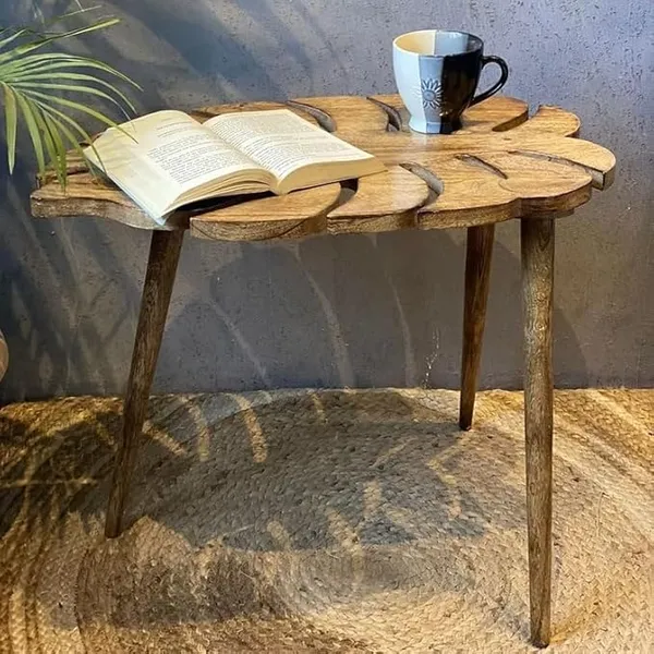Mango_Wood_Natural_Leaf_Shape_Coffee_Table
